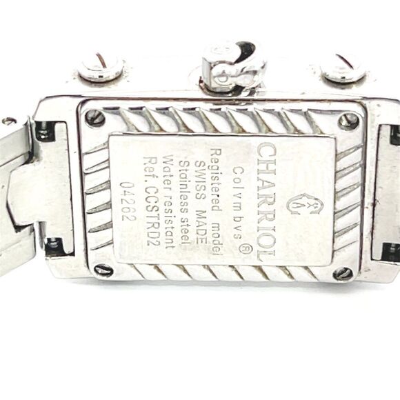 Philippe Charriol Diamond Ladies Wristwatch 6.5" Stainless Steel 22.8 mm CH1 - Picture 6 of 11